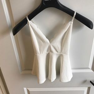 Single strap cross back flowy top